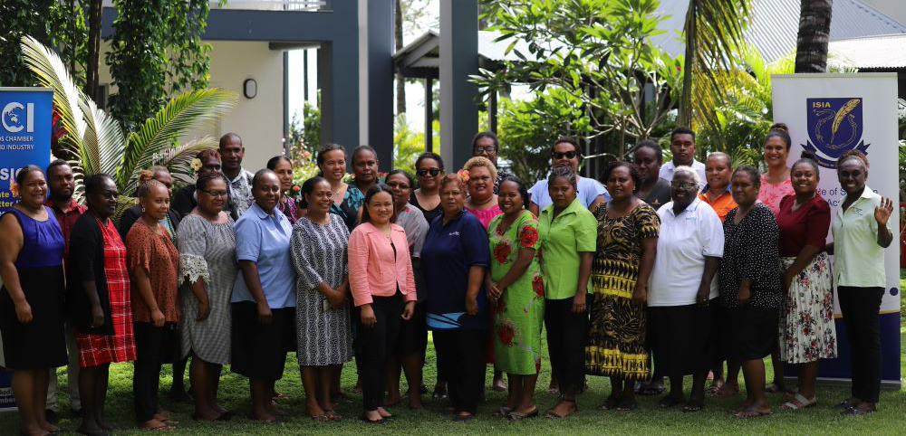 Inaugural Solomon Islands Senior Executive Women In Leadership Program   Participants And Officials Pose For A Group Photo During The First Day Of The Training Program 