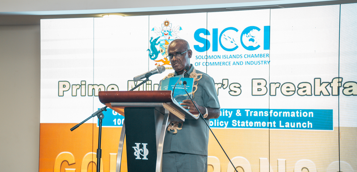 Prime Minister Hon Jeremiah Manele