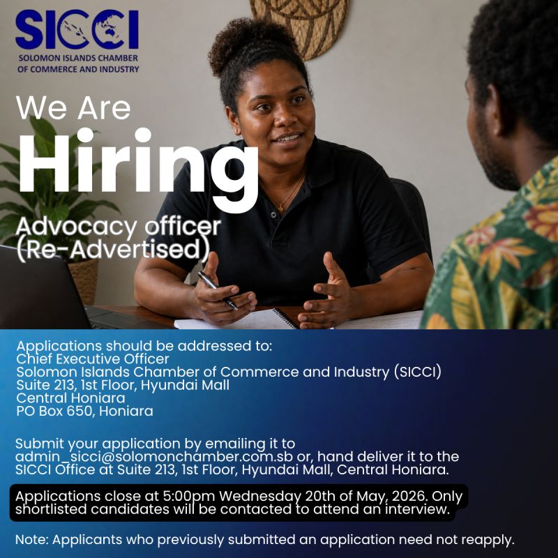 SICCI Re-advertises Advocacy Officer Vacancy